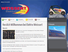 Tablet Screenshot of elektro-weissert.de
